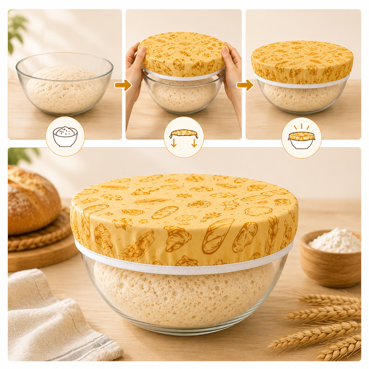 Beeswax bowl lid